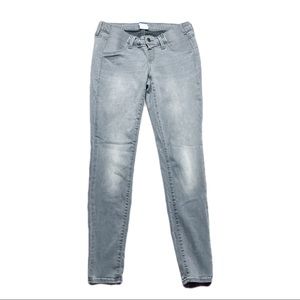 Old Navy Maternity Side Panel Rockstar Grey Jeans 2